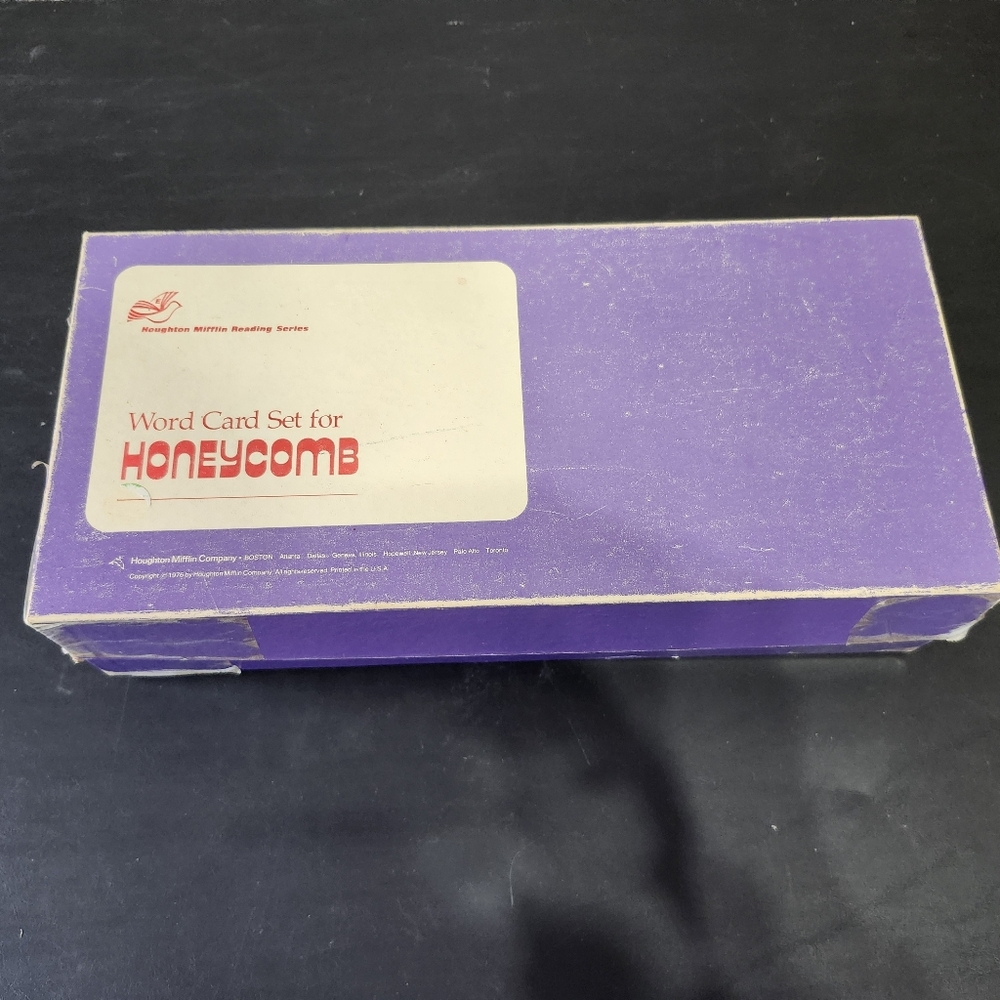 Vintage Houghton Mifflin Word Card Set for Honeycomb Level E